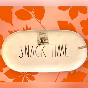 NWT Rae Dunn Melamine SNACK TIME Serving Tray SUPER BOWL PARTY HOST